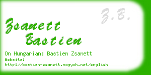 zsanett bastien business card